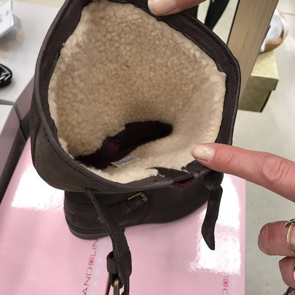 Brown Suede waterproof Ugg boots - Picture 3 of 9